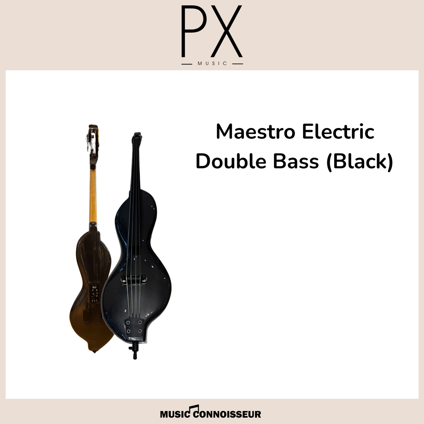 PX Maestro Electric Double Bass (Black)