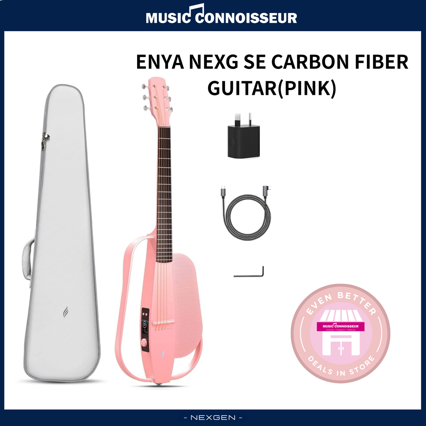 ENYA NEXG SE Carbon Fiber Guitar (Pink)
