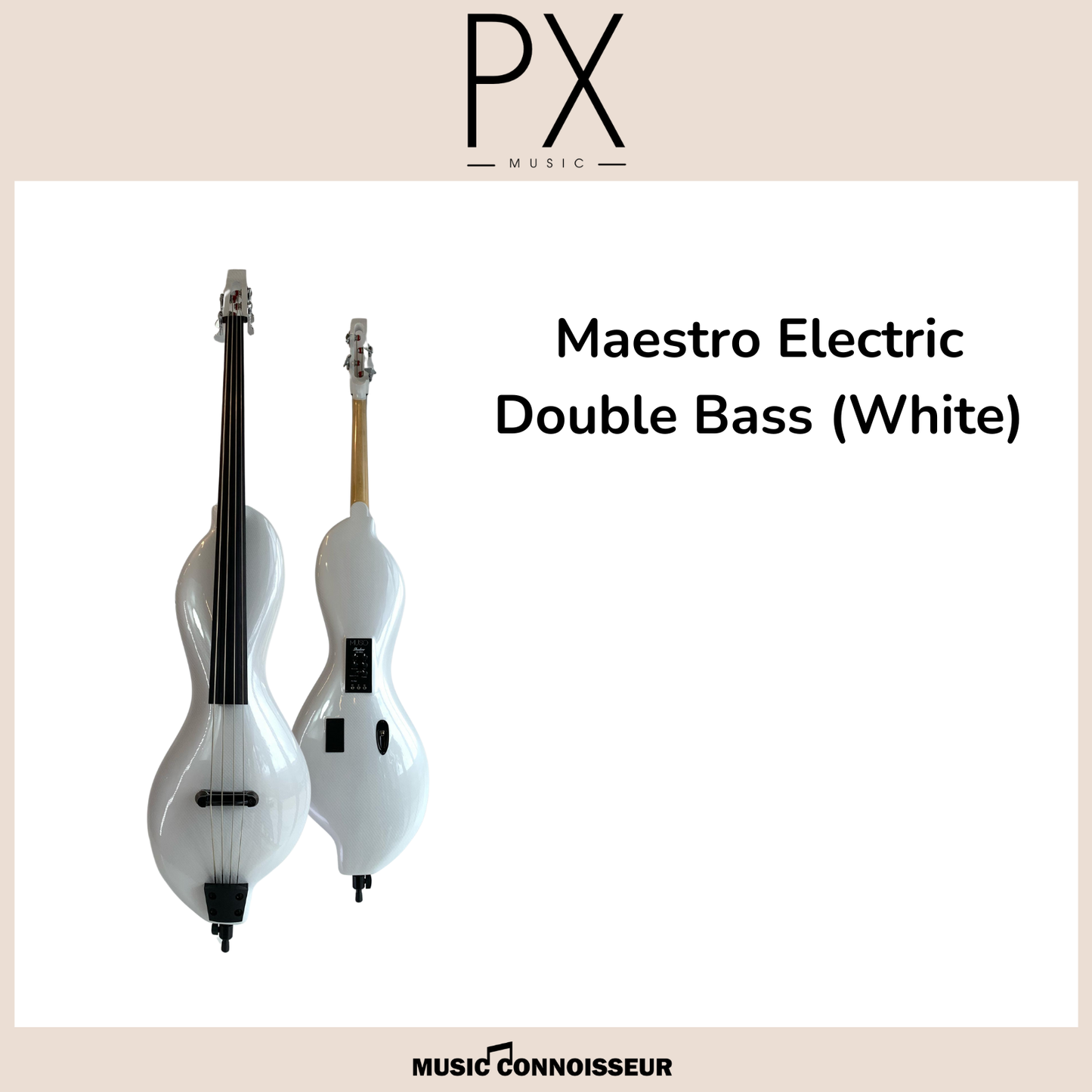PX Maestro Electric Double Bass (White)
