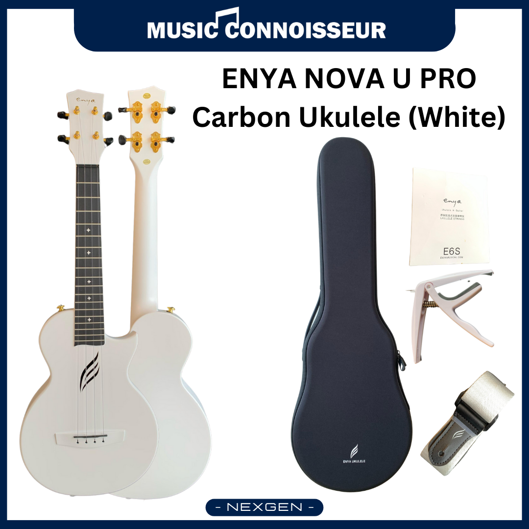ENYA NOVA U PRO Carbon Ukulele (White)