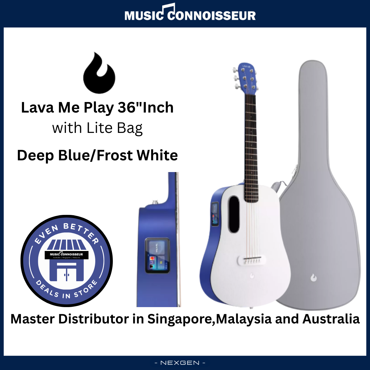 LAVA ME Play with Lite Bag (Deep Blue/Frost White)