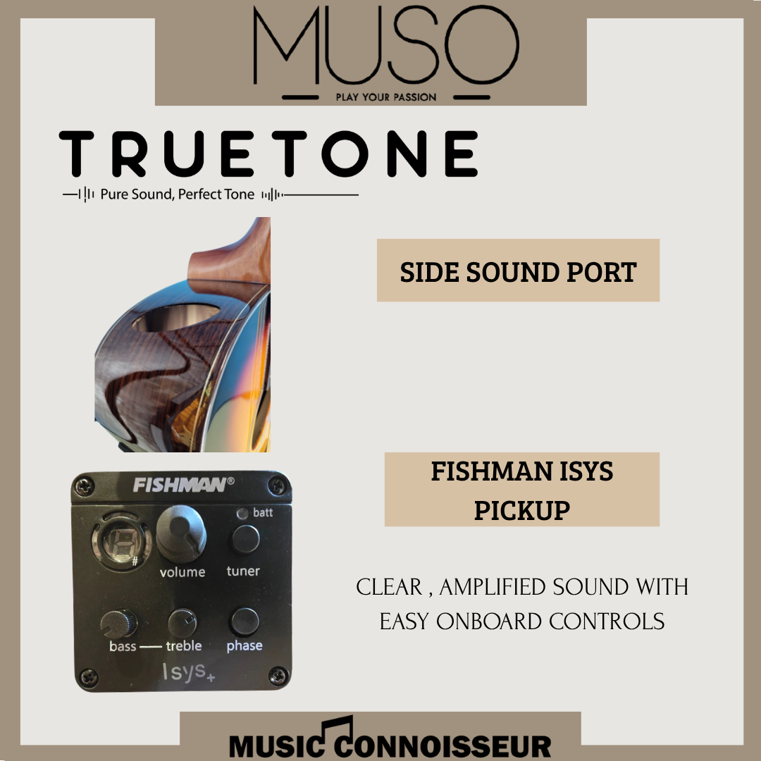 MUSO Maestro 40" Acoustic Guitar w/ Pickup (Sunburst)