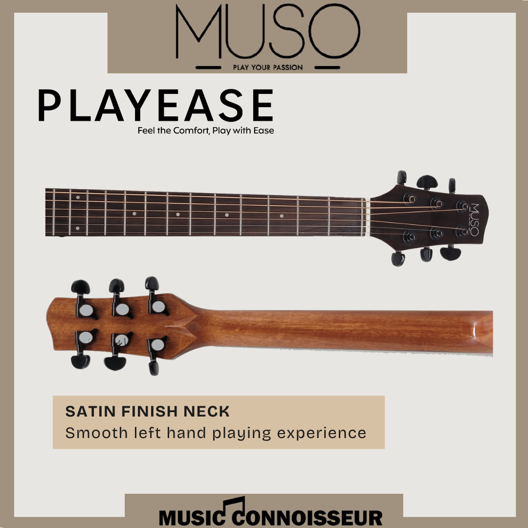 MUSO Maestro 40" Acoustic Guitar w/ Pickup (Sunburst)