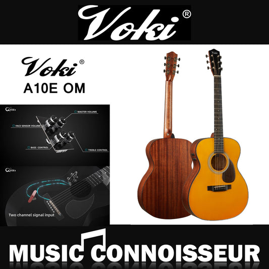 Voki A10E Artisan Series (OM) Acoustic Guitar