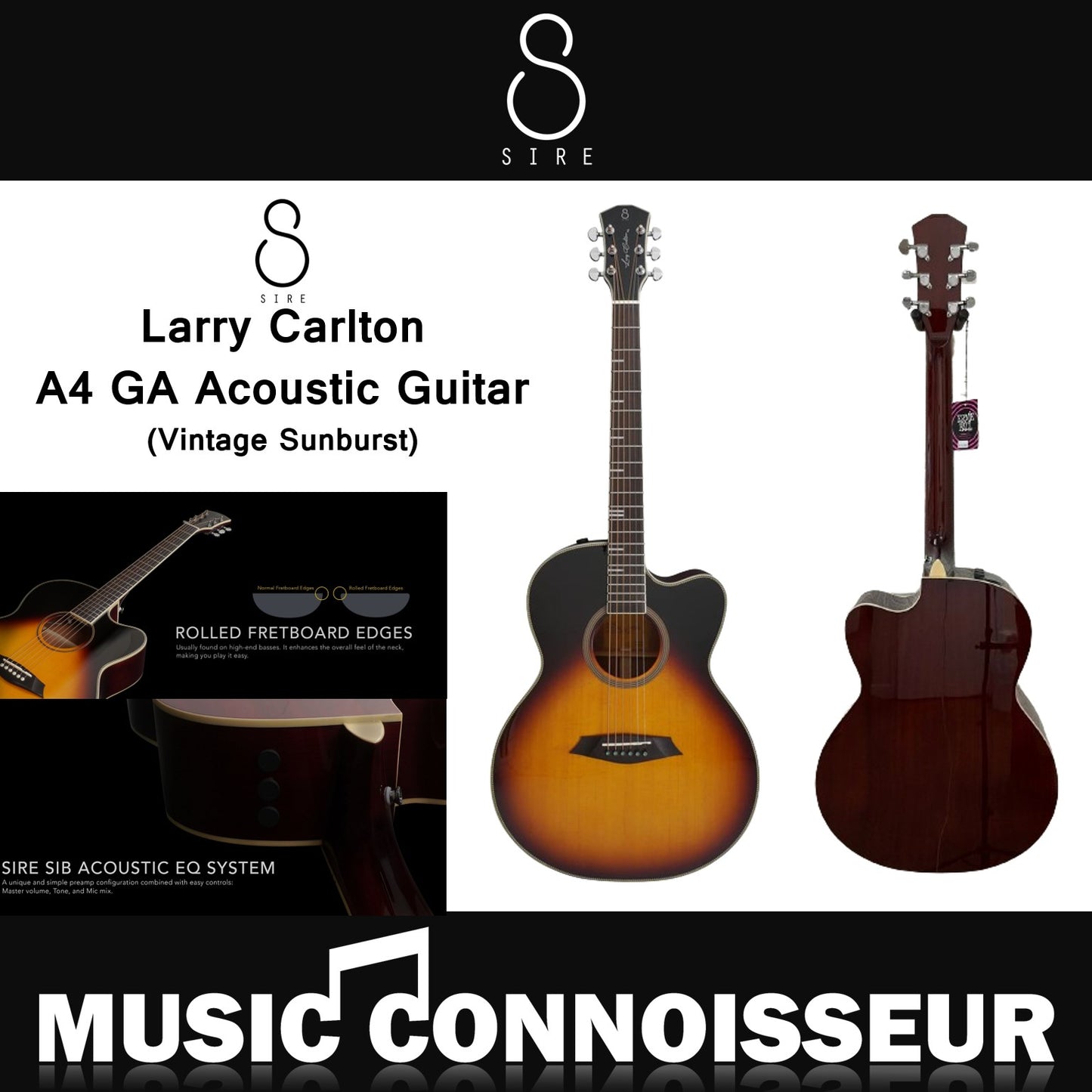 SIRE Larry Carlton A4 GA (Vintage Sunburst)
