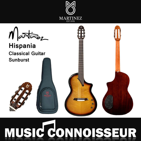 Martinez Hispania Classical Guitar Sunburst
