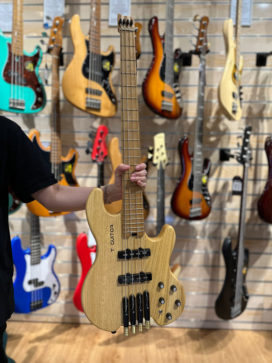 T Guitar Volt Headless Travel Electric Bass (Natural)