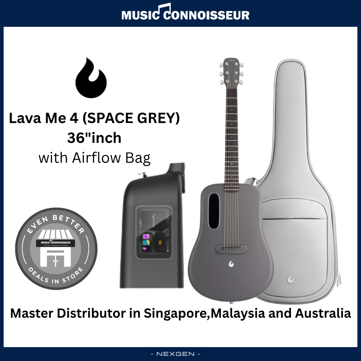 LAVA ME 4 Carbon 36" with Airflow Bag (Space Grey)