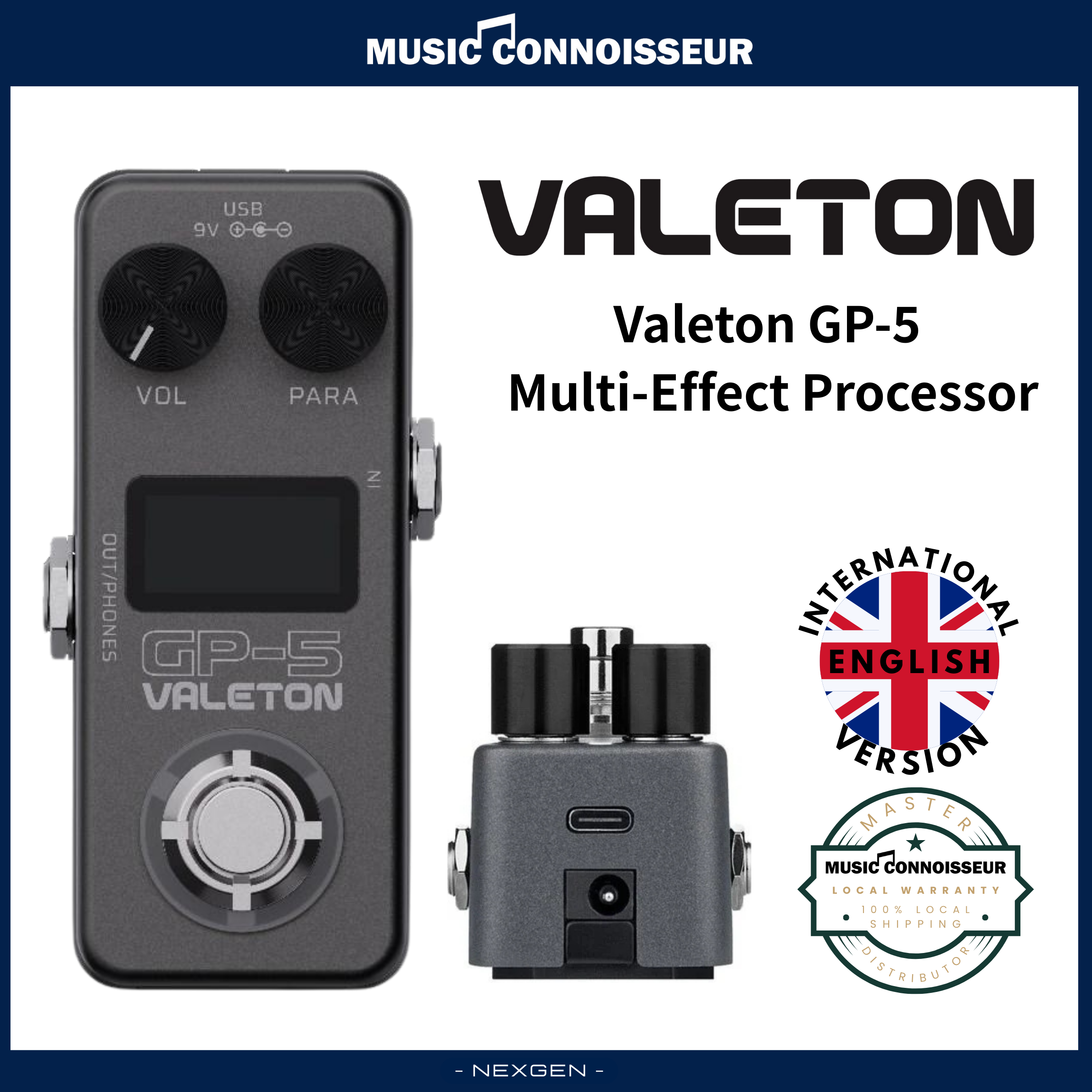 Valeton GP-5 エフェクター Valeton GP-5 Multi-Effect Processor – Music Connoisseur Singapore