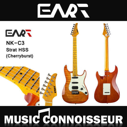 EART NK-C3 Strat HSS Electric Guitar (Cherryburst)