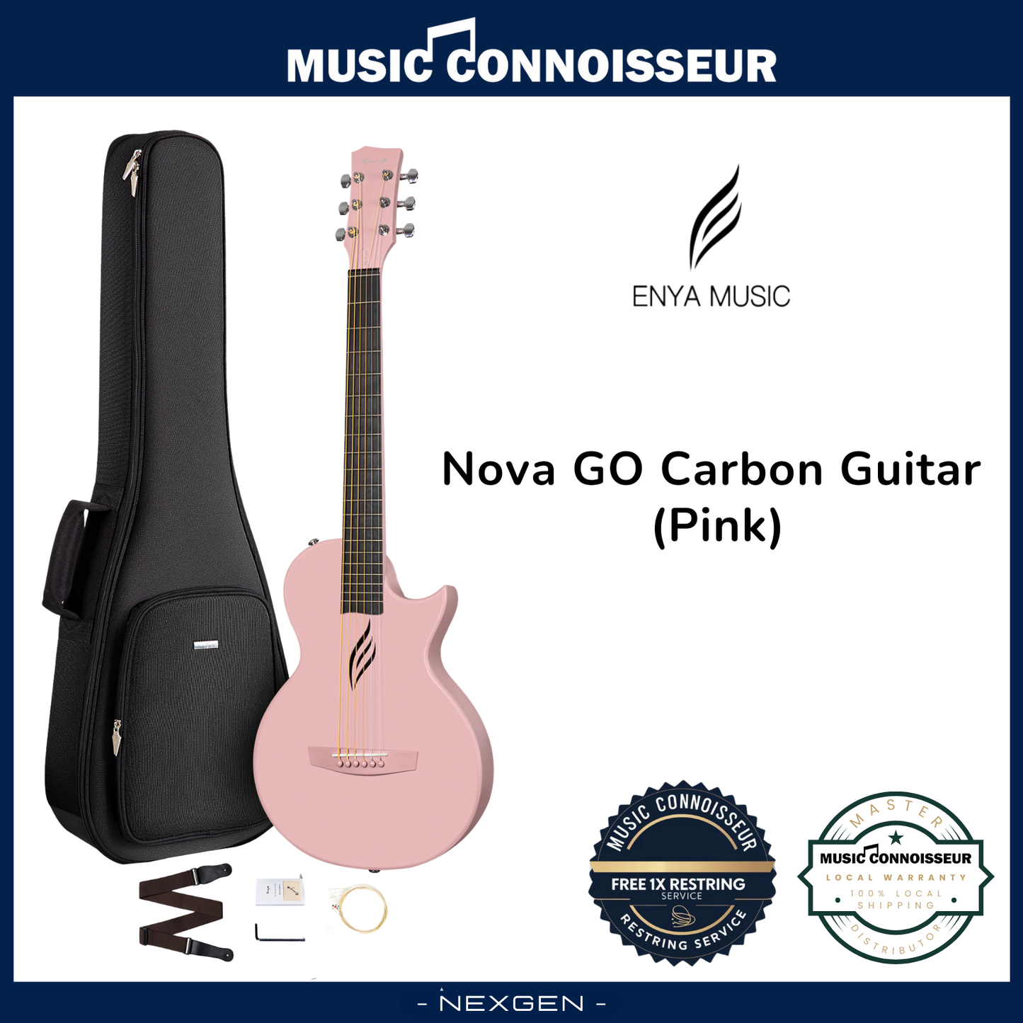 ENYA NOVA GO Carbon Guitar (Pink)