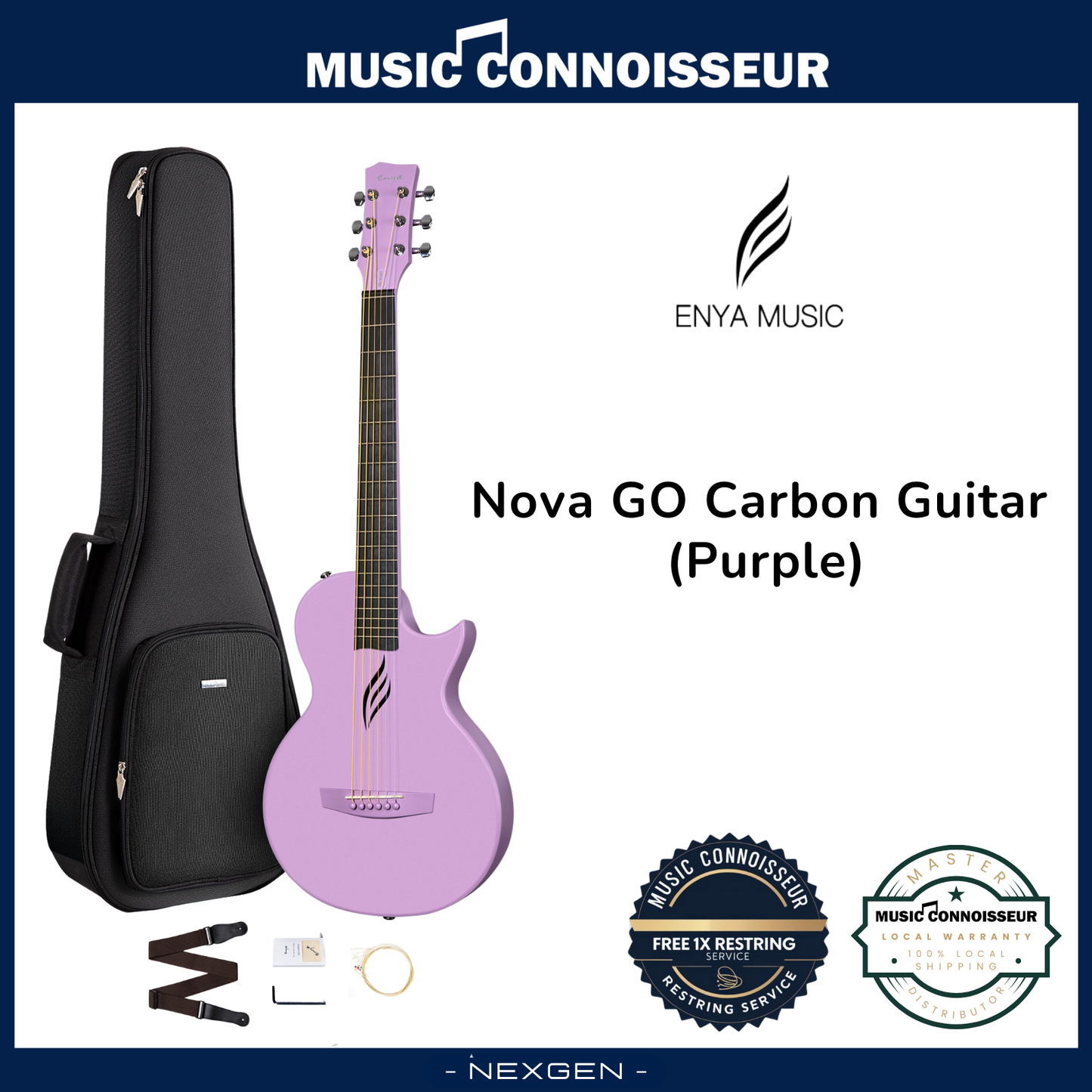 ENYA NOVA GO Carbon Guitar (Purple)