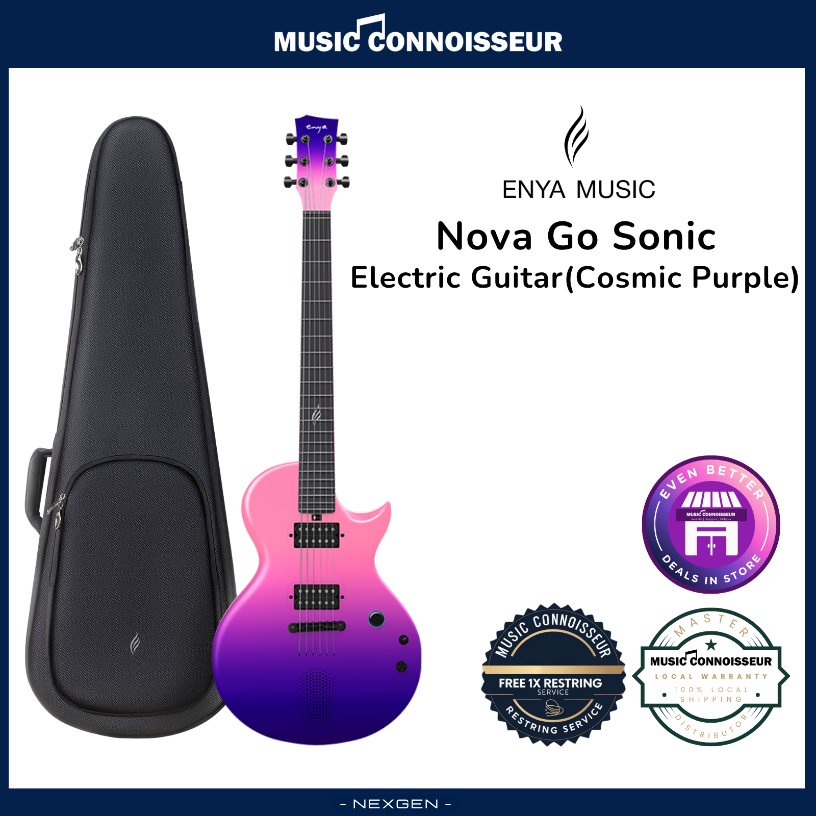 ENYA NOVA GO Sonic Electric Guitar (Cosmic Purple) – Music