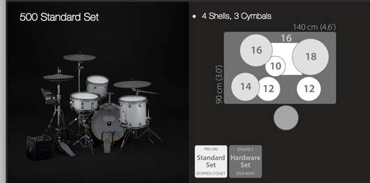 EFNOTE PRO 500 Series Standard Set Electronic Drum Kit