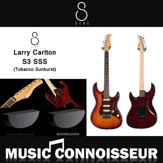 Sire S3 SSS Larry Carlton Electric Guitar (Tobacco Sunburst)