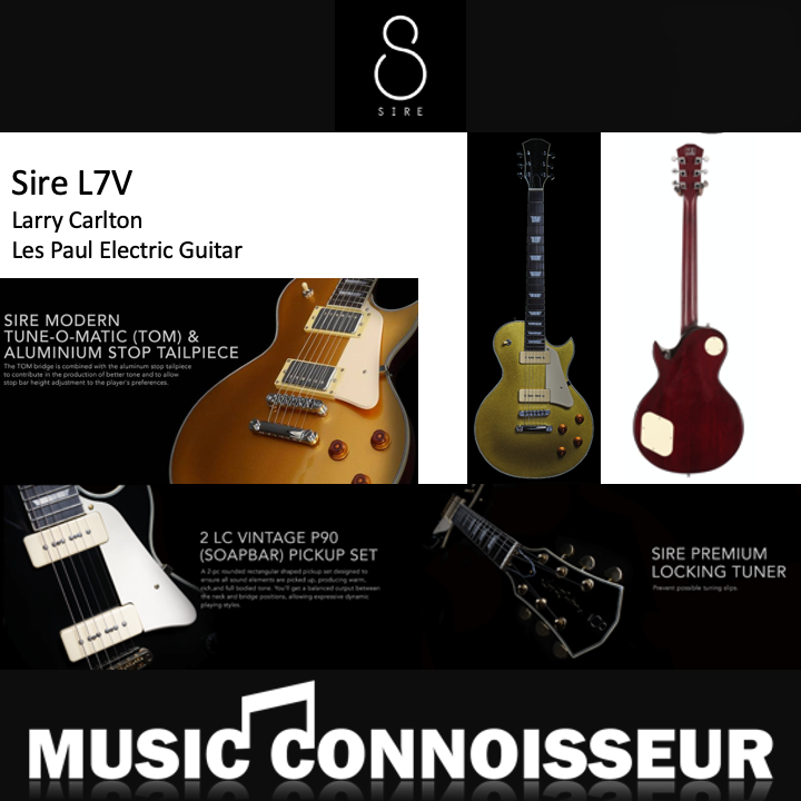 Sire Larry Carlton L7V Electric Guitar (Gold Top)