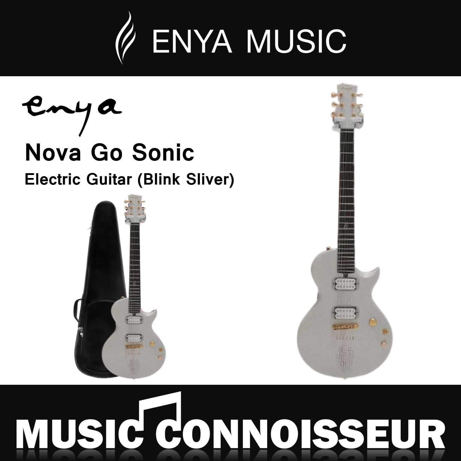 ENYA NOVA GO Sonic Electric Guitar Blink Silver – Music 