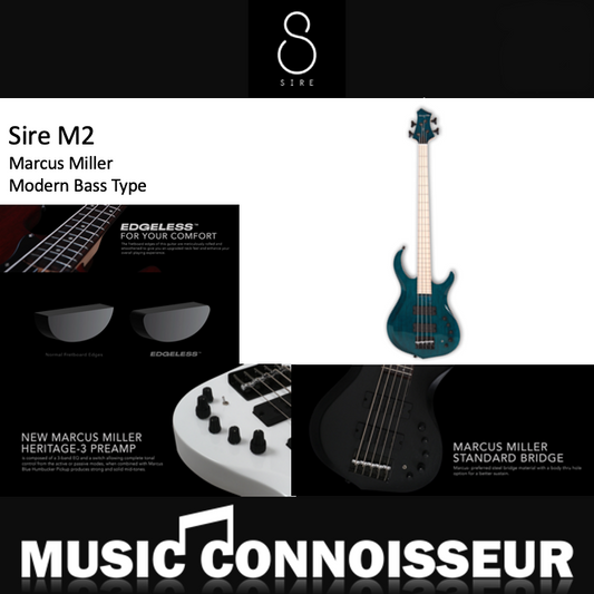 Sire Marcus Miller M2 4 Strings Bass (2nd Gen - Transparent Blue)