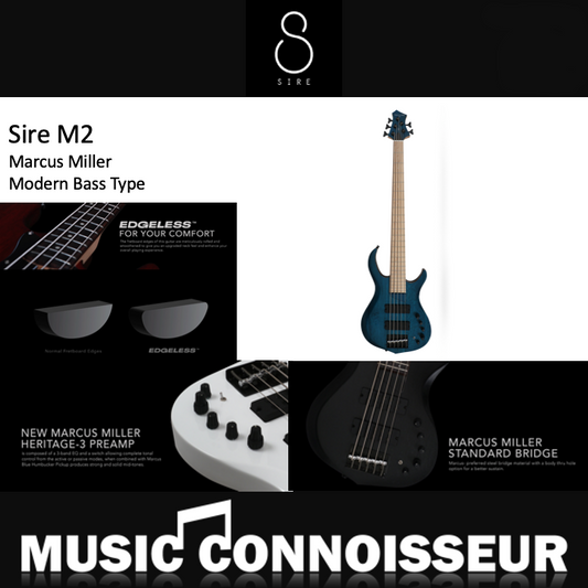 Sire Marcus Miller M2 5 Strings Bass (2nd Gen - Transparent Blue)