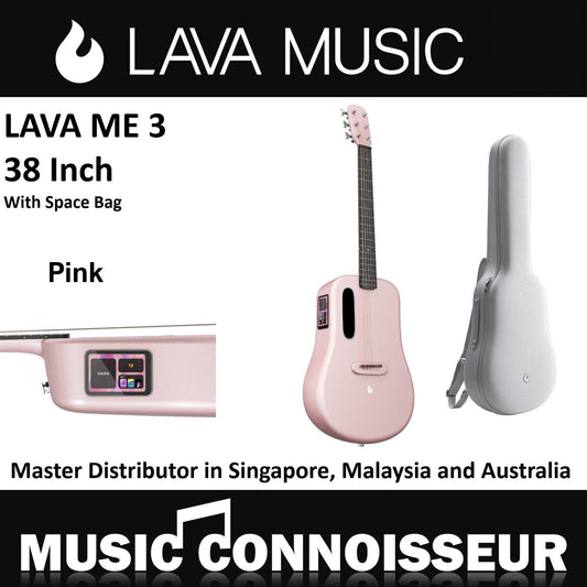 Lava Me 3 38" Smart Carbon Composite Guitar (Pink)