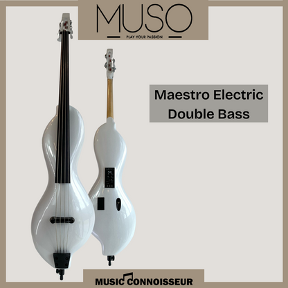 MUSO Maestro Electric Double Bass (White)