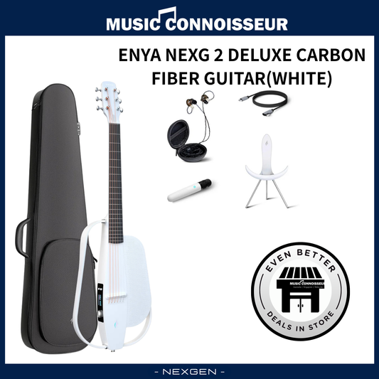 ENYA NEXG 2 Deluxe Carbon Fiber Guitar (White)