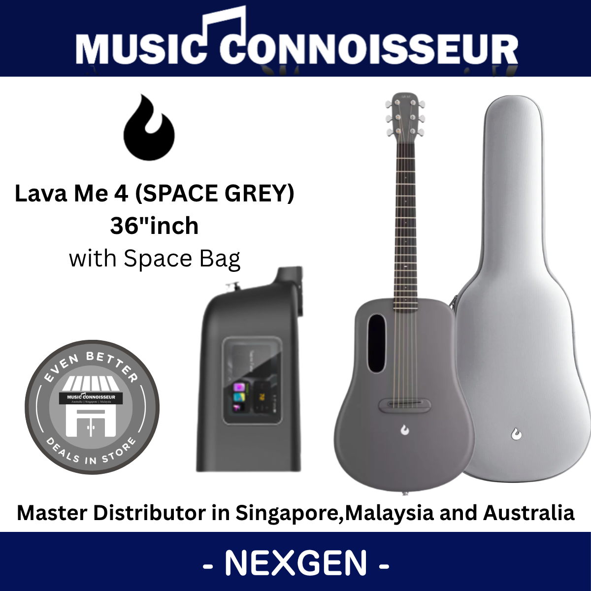 LAVA ME 4 Carbon 36" with Space Bag (Space Grey)