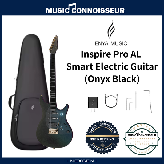 ENYA Inspire Pro AL Smart Electric Guitar (Onyx Black)
