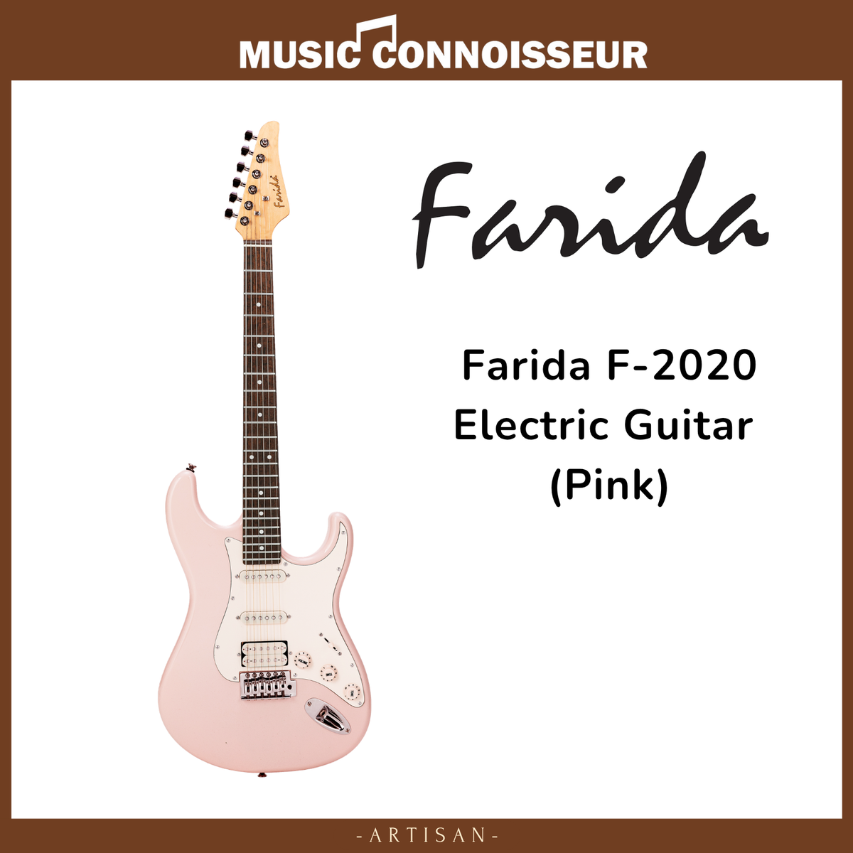 Farida F-2020 Electric Guitar (Pink)