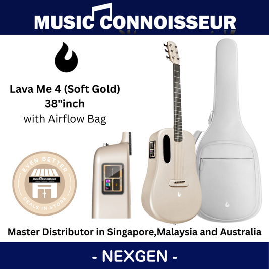 LAVA ME 4 Carbon 38" with Airflow Bag (Soft Gold)