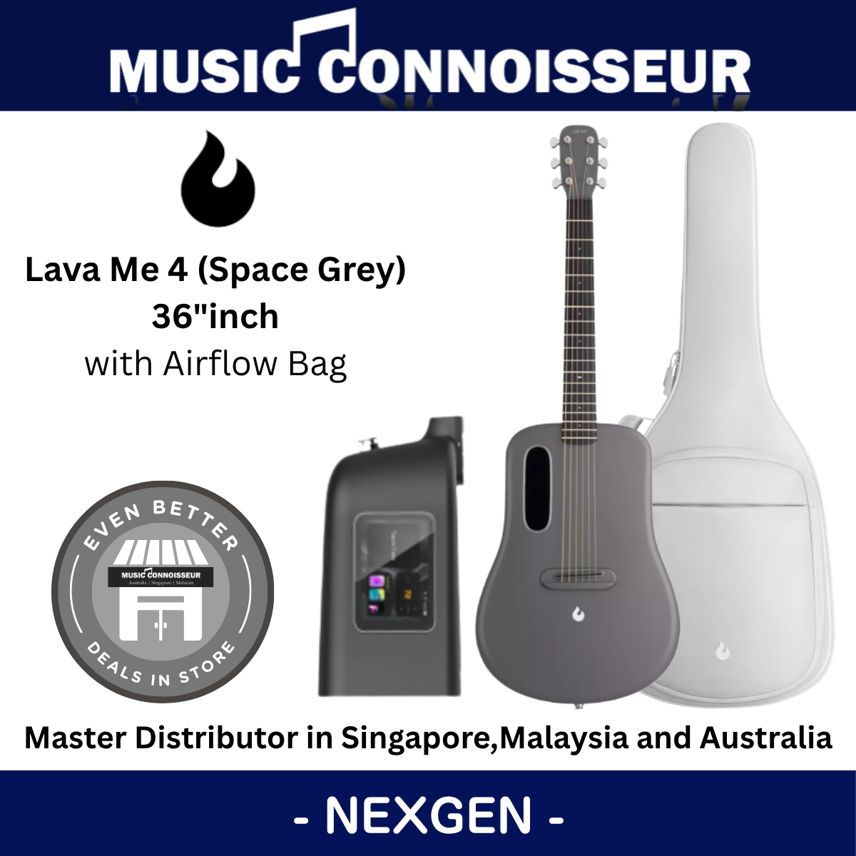 LAVA ME 4 Carbon 36" with Airflow Bag (Space Grey)