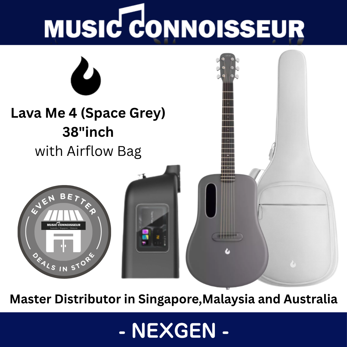 LAVA ME 4 Carbon 38" with Airflow Bag (Space Grey)