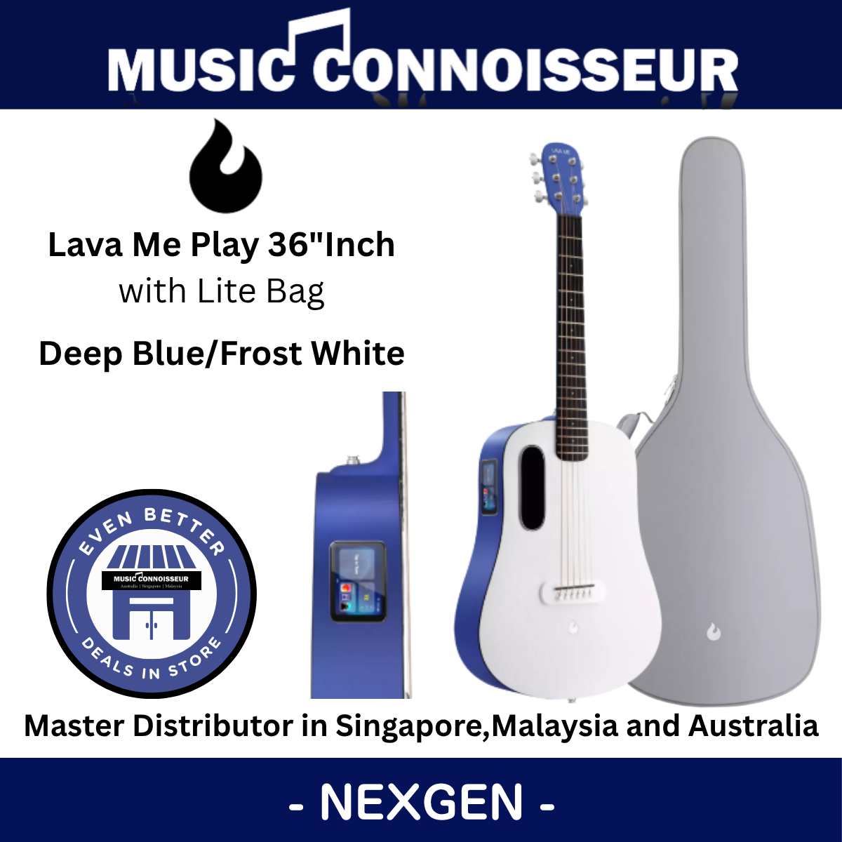 LAVA ME Play with Lite Bag (Deep Blue/Frost White)