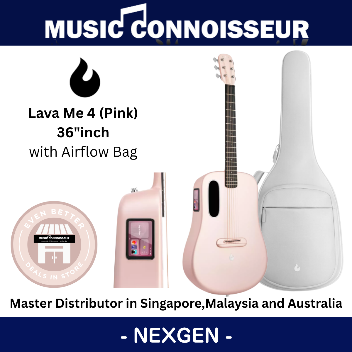 LAVA ME 4 Carbon 36" with Airflow Bag (Pink)