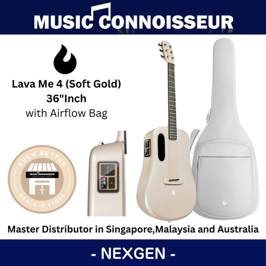 LAVA ME 4 Carbon 36" with Airflow Bag (Soft Gold)