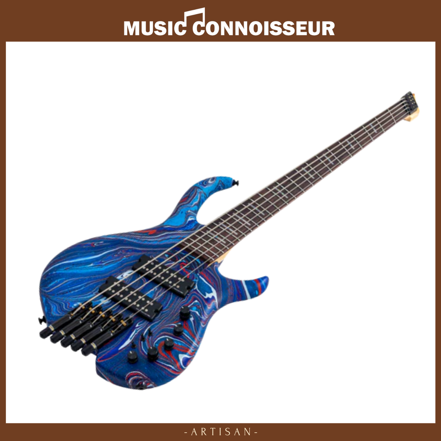 Sire Marcus Miller M6 5-String Headless Bass (Blue Swirl)
