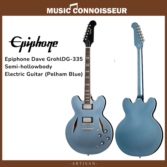 Epiphone Dave Grohl DG-335 Semi-hollowbody Electric Guitar (Pelham Blue)