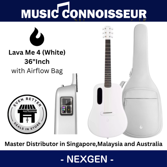 LAVA ME 4 Carbon 36" with Airflow Bag (White)