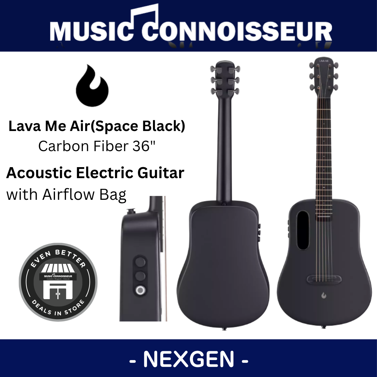 LAVA ME AIR Carbon (Space Black)