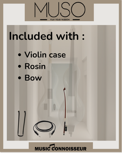 MUSO Maestro Electric Double Bass (White)