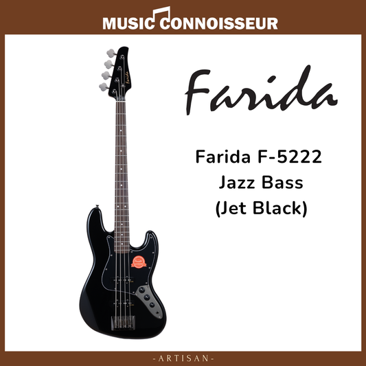 Farida F-5222 Jazz Bass (Jet Black)