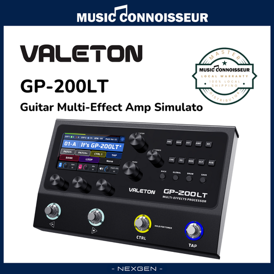 Valeton GP-200LT Guitar Multi-Effect Amp Simulator (Black)