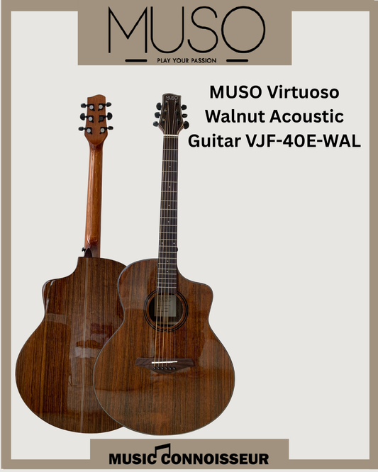 MUSO Virtuoso 40" Acoustic Guitar w/ Pickup (Walnut)