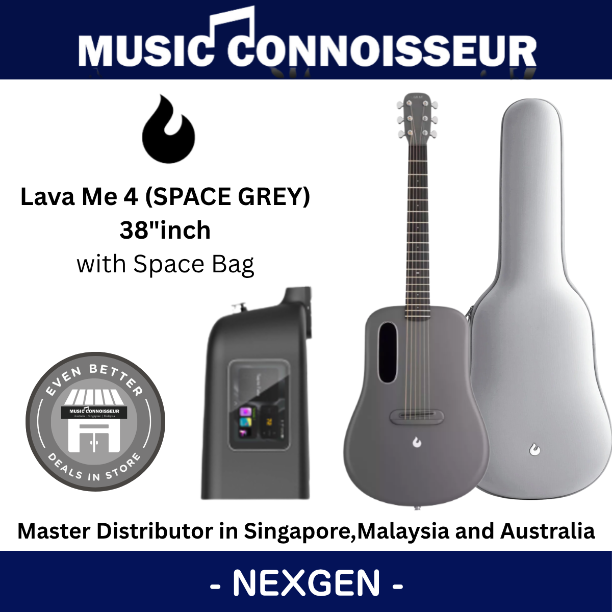 LAVA ME 4 Carbon 38" with Space Bag (Space Grey)