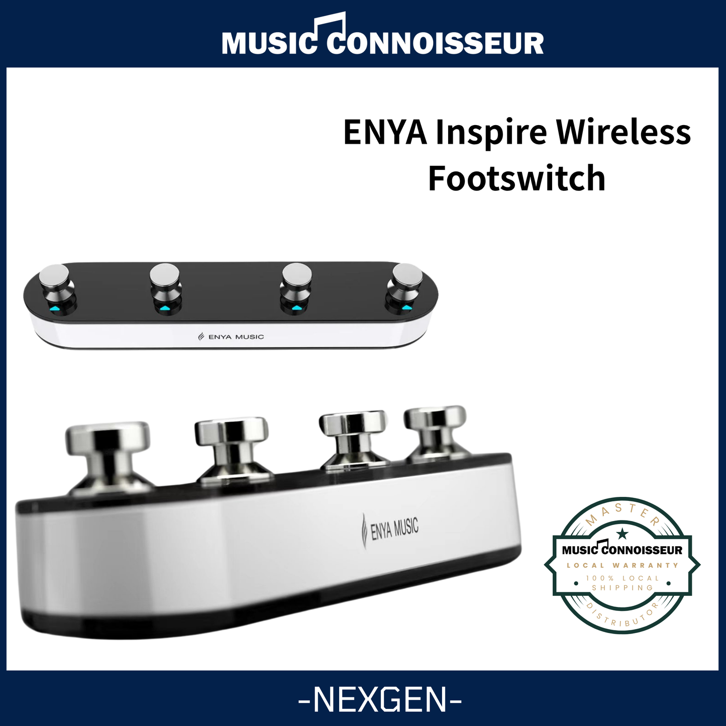 ENYA Inspire Wireless Footswitch – Music Connoisseur Singapore