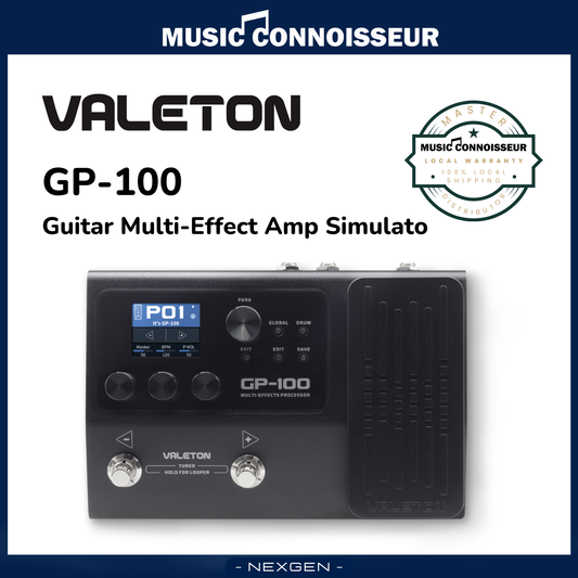 Valeton GP-100 Guitar Multi-Effect Amp Simulator (Black)