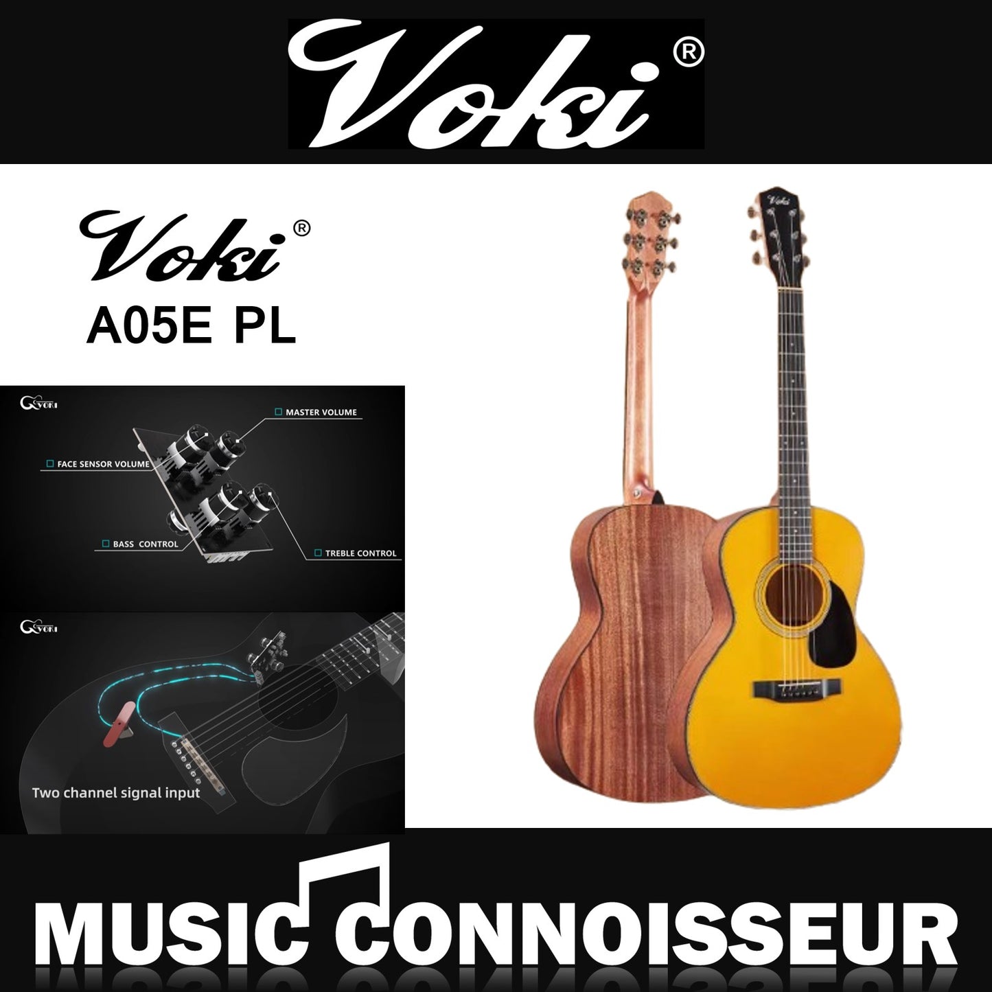 Voki A05E Artisan Series (PL) Acoustic Guitar