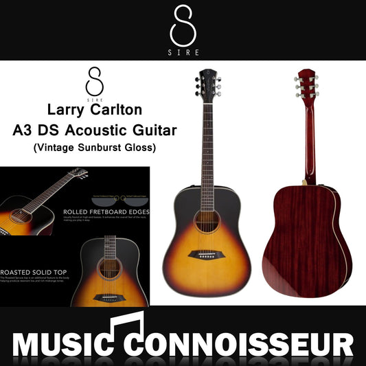 SIRE Larry Carlton A3 DS Acoustic Guitar (Vintage Sunburst Gloss)