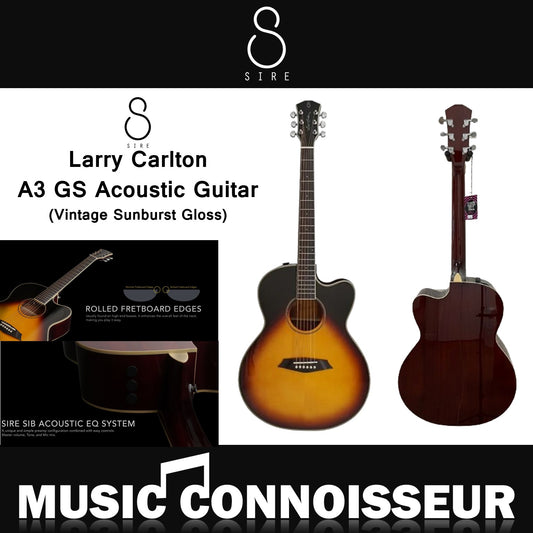 SIRE Larry Carlton A3 GS Acoustic Guitar (Vintage Sunburst Gloss)