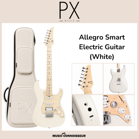 PX Allegro Smart Electric Guitar (White)